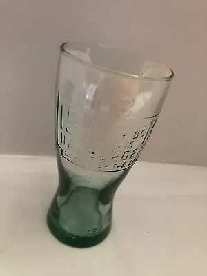 McDonald's Famous 15 Cent Hamburger Green Tint Drinking Glass Retro Series 1948 • $5.69