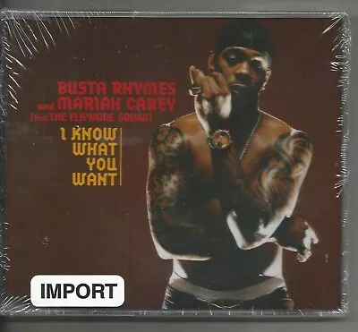 Busta Rhymes & Mariah Carey - Flipmode Squad - I Know What You Want - Cd Single! • $1.25
