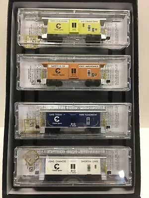 N Scale Micro Trains MTL 993 05 260 Chessie Safety Caboose 4-Pack • $273.99