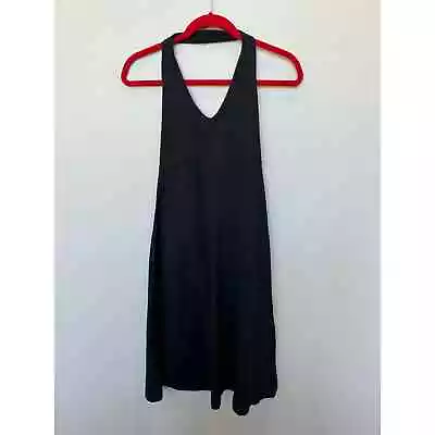 Patagonia Morning Glory Sleeveless Halter Athletic Dress Black Women's Medium • $24