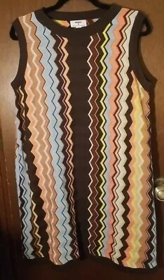 Missoni Zig Zag Chevron Print Knit Dress Target 20th Anniversary Sleeveless XL • $29.99