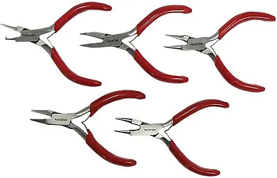 5PC Mini Pliers Set Jewelry Pliers Cutting Bending Comfort Grip Plier • $15.02