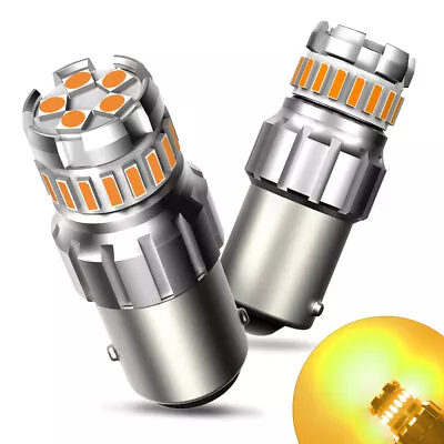 2X 1156 7506 LED Light Bulb BA15S 1141 P21W Brake Stop Parking Light Bulbs White • $15.99