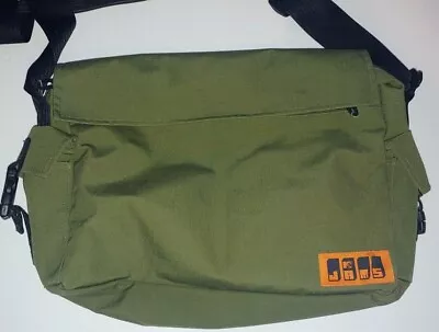 Vintage YAK PAK Shoulder Messenger Bag Army Green Y2K MTV Jams NYC Brooklyn NWOT • $41