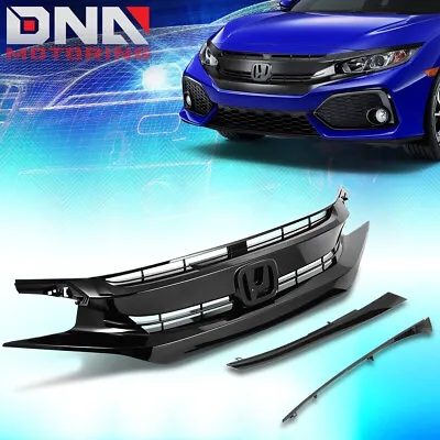 For 2016-2021 Honda Civic Si Hatchback Type-r Oe Style Front Bumper Mesh Grille • $74.38