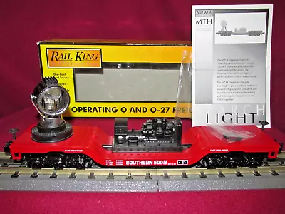 Mth 30-7002d Southern Depressed Flat Car With Operating Searchlight O Scale • $39.89