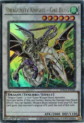 YuGiOh Dragunity Knight - Gae Bulg HAC1-EN162 Dual Terminal UR 1st Edition • £1.29