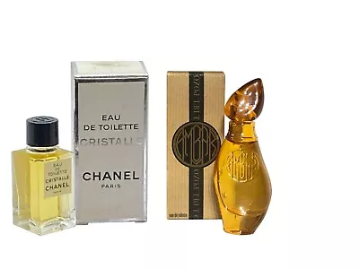 £24.99 • Buy Women Miniature Perfume Gift Travel X2 Del Pozo Ambar Chanel Cristalle