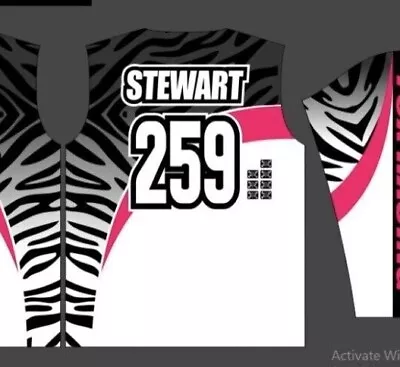 Custom Design Jersey Motocross Supercross Team Kawasaki James Stewart 259 Kx125 • $36.59