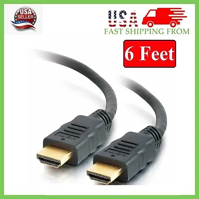 PREMIUM HDMI CABLE 6FT For BLURAY 3D DVD PS3 HDTV XBOX LCD HD TV 1080P LAPTOP PC • $3.93