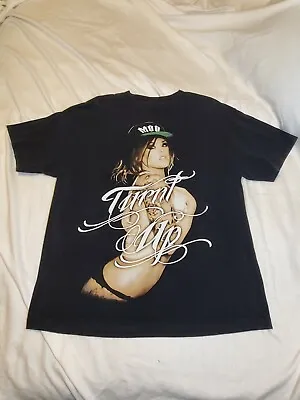 Mob Inc. “Turnt Up” Sexy Woman Black Shirt Sleeve T Shirt Men SIZE XLARGE • $19.99