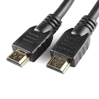 1m 2m 3m 5m 10m Gold HDMI Male - Male Cable Lead Smart Full HD HDTV 4K ARC 3D • £19.94