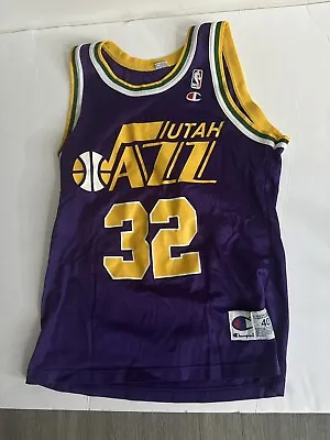 Vintage Champion Utah Jazz Karl Malone Jersey Size 40  • $60