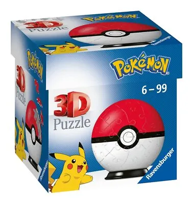 £7.89 • Buy Ravensburger Pokemon Pokeball - 3D Jigsaw Puzzle Ball For Kids Age 6 Years Up - 