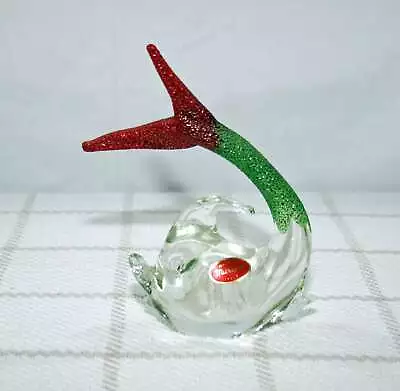 Vintage RARE Murano Fish W/ Textured Tail & Fin Art Glass Hand Blown Sculpture • $89.95