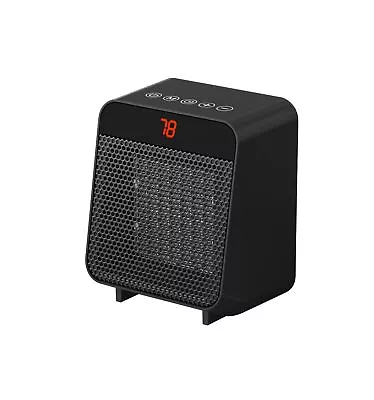 Electric Digital Ceramic Heater 1500W Indoor Black Heater • $26.95