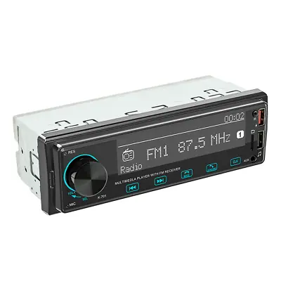 Bluetooth 1DIN Car Stereo Audio FM AUX Input TF U Disk RCA USB MP3 Radio Player • $35.90