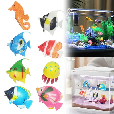 8X Colourful Artificial Plastic Bubble Float Aquarium Tropical Fish Seahorse NEW • £4.79