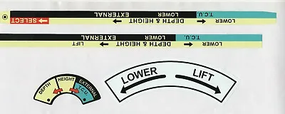 David Brown Selectamatic Tractor Position Control Decal Set  • £12