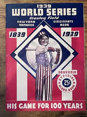 $269.99 • Buy 1939 World Series Program Crosley Field New York Yankees Cincinnati Reds