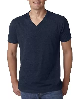 Next Level Apparel Men's 4.3 Oz. CVC V-Neck Short Sleeves T-Shirt 6240 S-2XL • $12.35