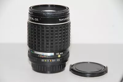 Takumar Bayonet 135mm F2.5 Telephoto Prime Lens.Pentax K / PK Mount. K1000. ME • £19.99