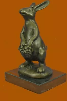 Statue Sculpture Rabbit Hare Wildlife Art Deco Style Art Nouveau Style Bronze NR • $87.15