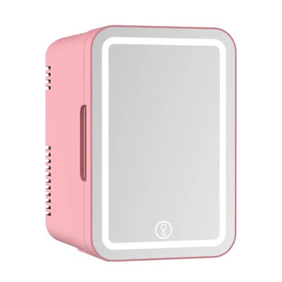 $73.99 • Buy Portable 8L Mini Makeup Fridge With LED Light Mirror For Bedroom Skincare Cooler