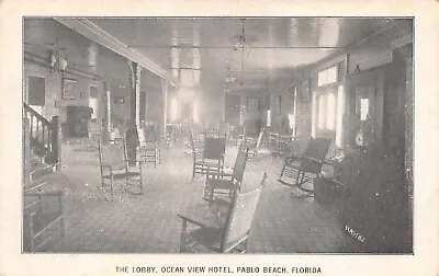 FL - 1910’s RARE! Lobby At Ocean View Hotel At Pablo Beach Fla - Duval County • $39.99