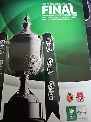 £6.25 • Buy FA VASE FINAL 2013 Spennymoor Town V Tunbridge Wells