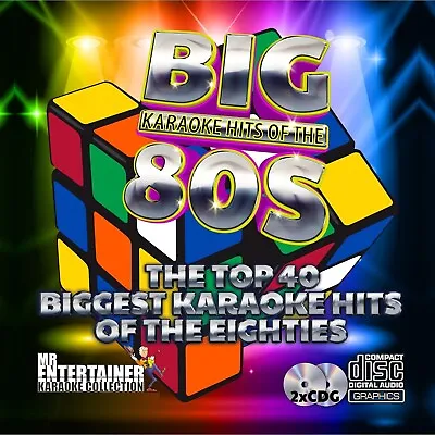 80's Karaoke. Mr Entertainer Big Hits Double CD+G/CDG Disc Set. Eighties • £12.95