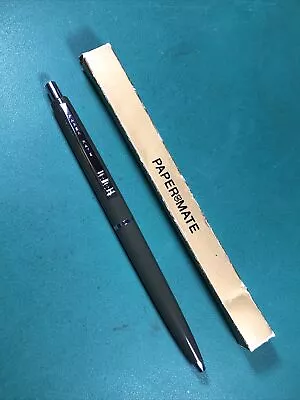 Vintage Paper Mate | Double Heart Ninety Eight Ballpoint Pen | Army Green | USA • $14.99