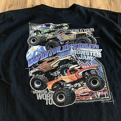 Monster Jam Trucks World Tour T-Shirt Men’s XL • $30