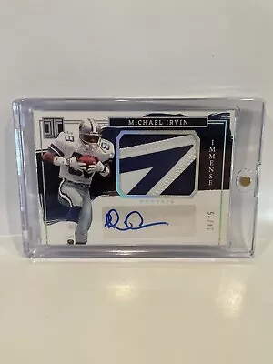 2023 Panini Impeccable Football Michael Irvin Immense Patch Auto #14/25 • $11.50