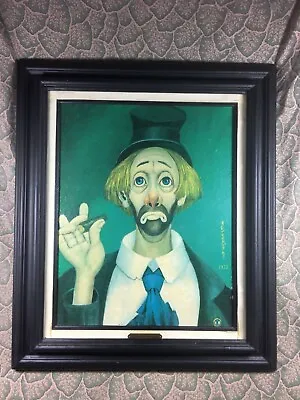 Red Skelton Clown With Cigar Giclee Painting On Canvas • $30