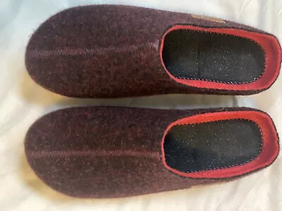 Taos Wine Red Charcoal Clogs Womens EU 40 Wool Comfort 9 9.5 M Missing Insoles • $25