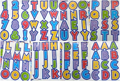 Letters Alphabet Vinyl Stickers Self Adhesive Card Making Art Craft Scrapbook • £3.10