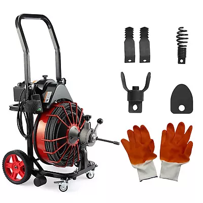 100 FT X 1/2 Inch Drain Cleaner Machine Electric Drain Sewer Auger Cleaning New • $309.99