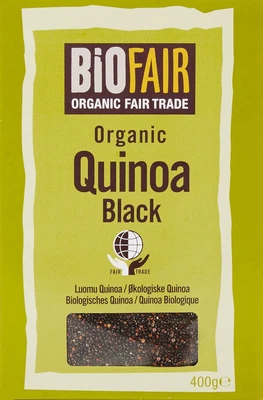 £5.88 • Buy BioFAIR Organic Fair Trade Black Quinoa Grain 400g