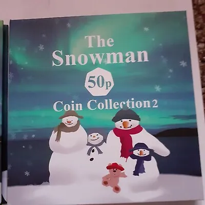 The SNOWMAN 50p Collection Coin Album 2022 -2025 • £1.50