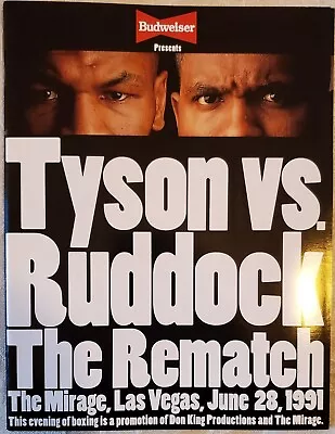 Iron Mike Tyson Vs Razor Ruddock The Rematch-The Mirage Las Vegas June 28 1991 • $24.99