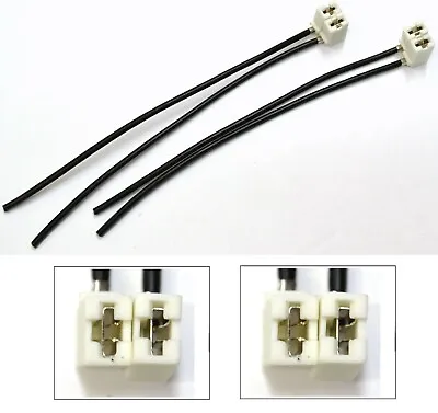 Wire Pigtail Female Ceramic H11B Two Harness Head Light Bulb Low Beam Plug Fit • $13.30