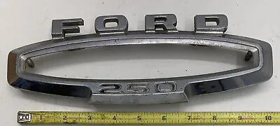 Vintage OEM 1965-66 FORD TRUCK F-250 FENDER EMBLEM #C6TB-16720-B • $30