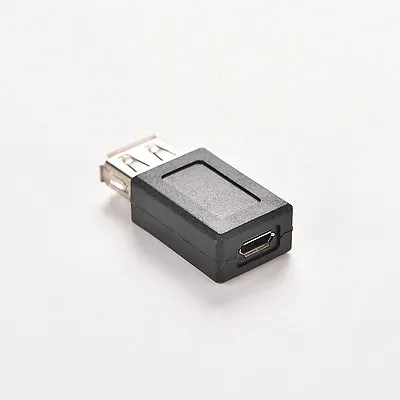 USB 2.0 Type A Female To Micro USB B Female Adapter Plug  ConverterFH BE S-ca • $1.15