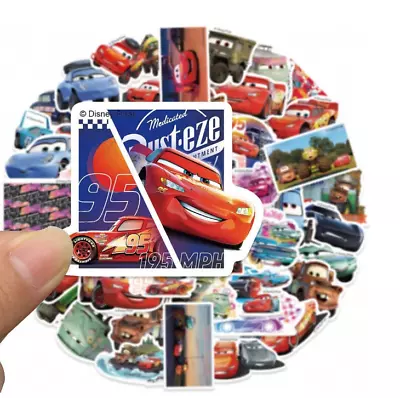 50PCS Disney Cars Vinyl Waterproof Stickers Lightning McQueen Mater NEW • $7.99