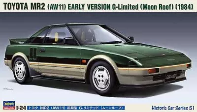 Hasegawa 1/24 Toyota MR2 AW11 Early Ver. G-Limited Moon Roof 1984 Model Kit • $59.99