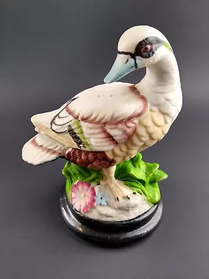 Vintage Ceramic Blue Billed Duck Figurine Made In Thailand Ruddy Figure 4.5  • $9.98