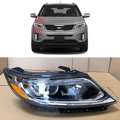 LED DRL Projector Headlight For 2014 2015 Kia Sorento EX SX 921021U600 Passenger • $134.99