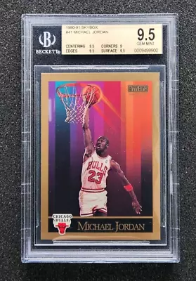 Michael Jordan 1990 91 Skybox 🔥 BGS 9.5 NBA Chicago Bulls #41 GEM MINT NEW • $185.93