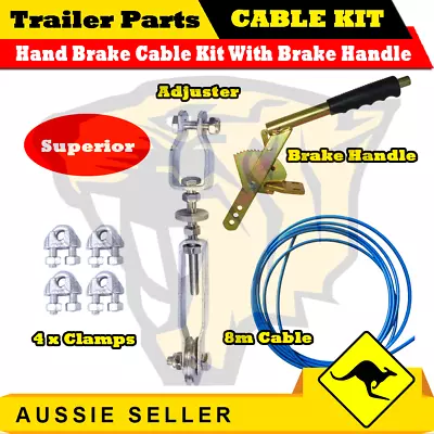 $43.99 • Buy Trailer Hand Brake Cable Kit With Brake Handle - Boat Jet-ski Box Trailers